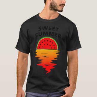 T-shirt Watermelon - Sweet Summer - Melon - Sunset - Plage