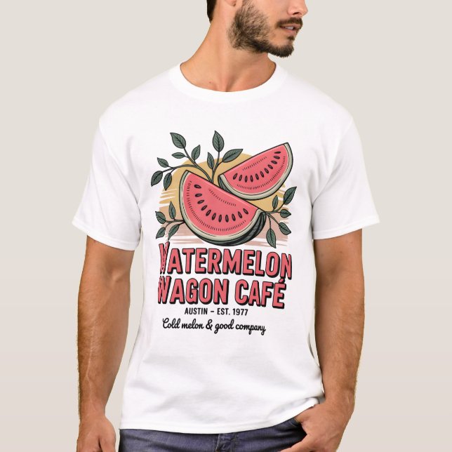 T-shirt Watermelon Wagon Café (Devant)