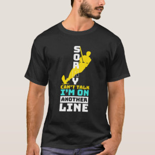 T-shirt Waterski Je Suis Sur Une Autre Ligne I Water Ski É