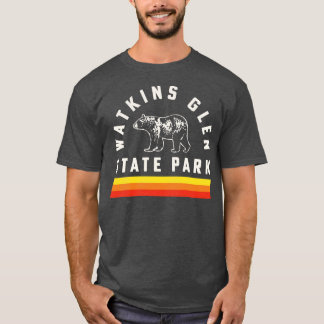 T-shirt Watkins Glen State Park Souvenir Ours Retro Vintag