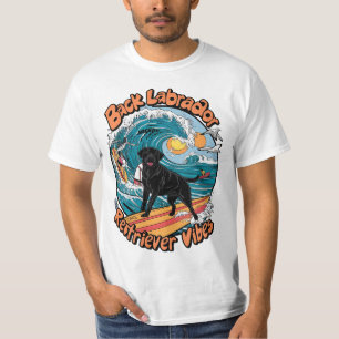 T-shirt Wave Rider Black Labrador Retriever Pup