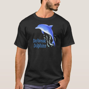 T-shirt Waves Dolphins Daybreak école élémentaire Ut Spiri