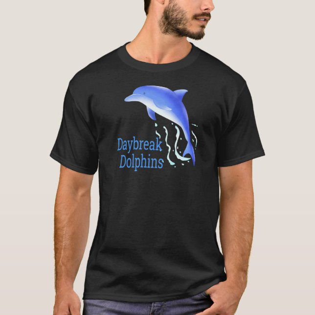 T-shirt Waves Dolphins Daybreak école élémentaire Ut Spiri (Devant)