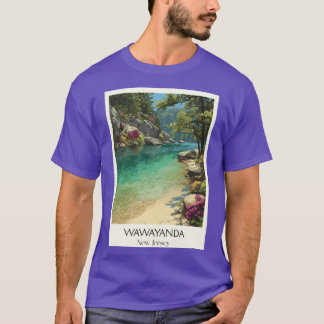 T-shirt Wawayanda State Park NJ Clear Lake Swimming Art re