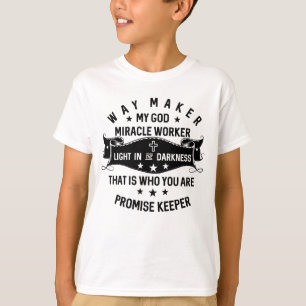 T-shirt Way Maker Miracle Promesse de travail Keeper Chris