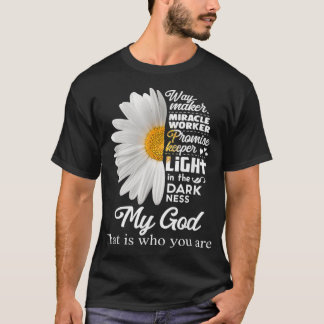 T-shirt Way Maker Miracle Worker Promesse Keeper Light Jes