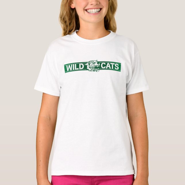 T-shirt Wayland Union Wildcats #8 (Devant)