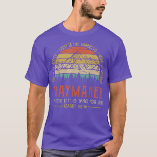 T-shirt Waymaker Miracle Worker Promesse Keeper Christian