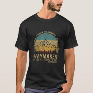 T-shirt Waymaker Miracle Worker Promesse Keeper Christian