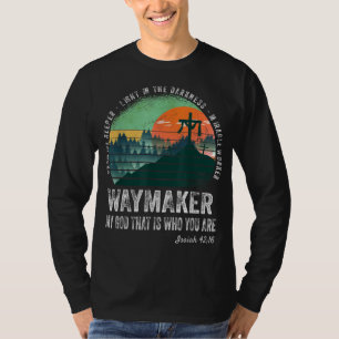 T-shirt Waymaker Miracle Worker Promesse Keeper Jésus Chri