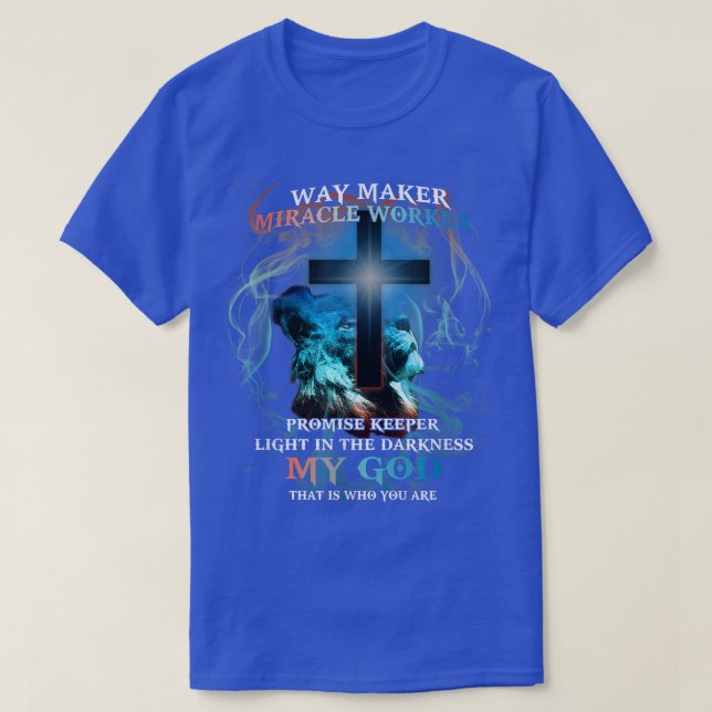 T-shirt Waymaker Miracle Worker Promise Keeper Light Jesus (Design devant)