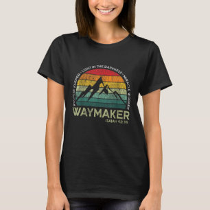 T-shirt Waymaker Promesse Keeper Miracle Worker Christian