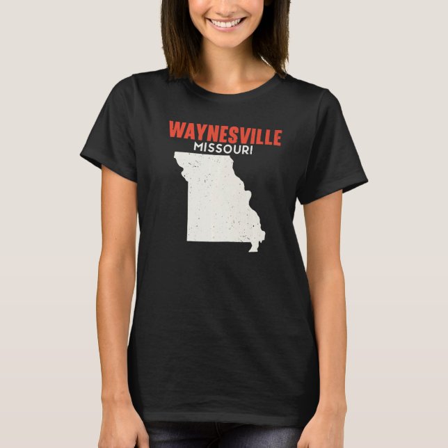 T-shirt Waynesville Missouri USA State America Travel Miss (Devant)