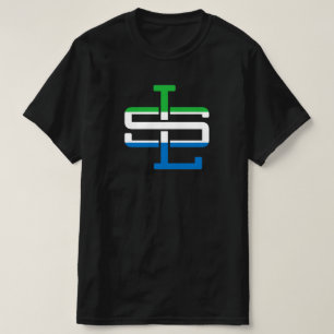 T-shirt WAYout Arts Freeetown Sierra Leone Drapeau Monogra