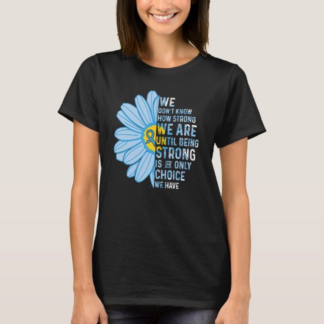 T-shirt We are Strong Graves Disease Awareness Supporter R (Devant)