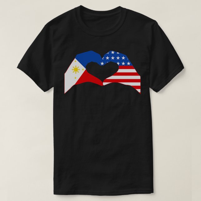 T-shirt We Heart Philippines USA Patriot Series (Design devant)