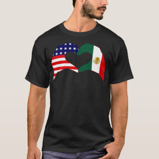 T-shirt We Heart USA Mexique Patriot Flag Series