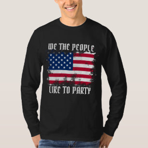 T-shirt We people Funny Distressed USA Drapeau Juillet 4