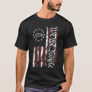 T-shirt We The People Usa American Flag Patriotic 1776 4e