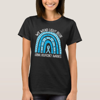 T-shirt We Wear Light Blue For Adrenal Insufficiency Aware