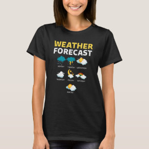 T-shirt Weather Forecast For Today Report Weather