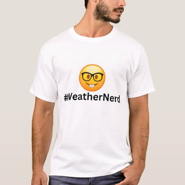 T-shirt #WeatherNerd (Devant)