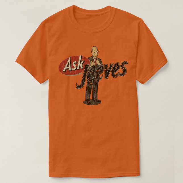 T-shirt Web Developer Ask Jeeves 1995 (Design devant)