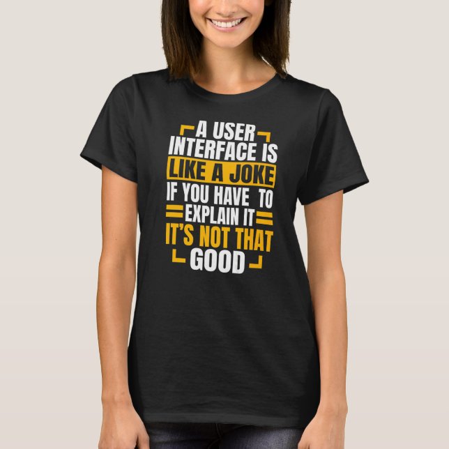 T-shirt Web Developer Software Site Web Programmer Coder C (Devant)