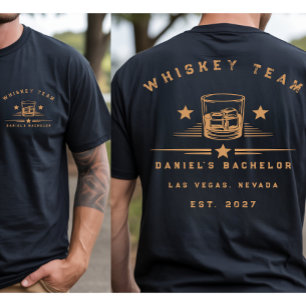 T-shirt Week-end de fête de bachelor sur le thème du whisk