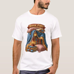 T-shirt Week-end de Fort de Livre Ambiance de Lecture Cosy