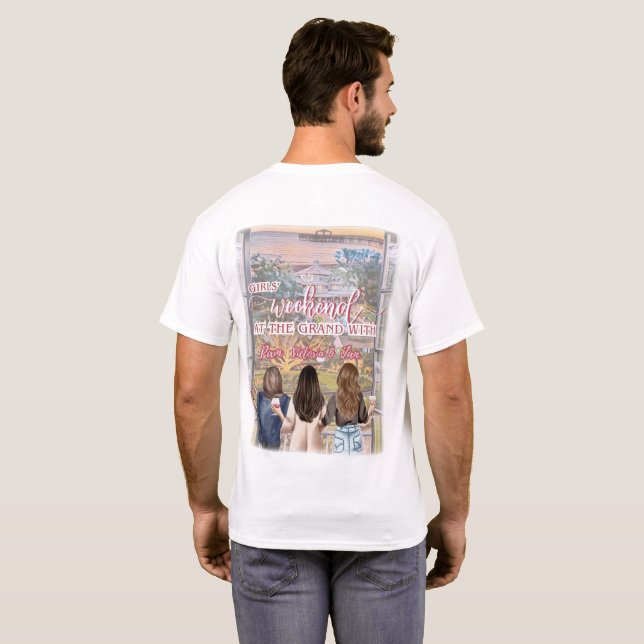 T-shirt Week-end des filles @ The Grand (unisex) (Dos entier)