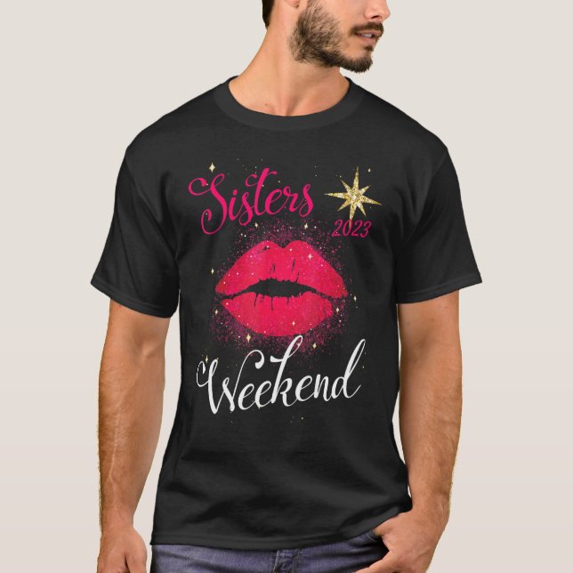 T-shirt Week-End Des Soeurs 2023 Les Filles Vacances Voyag (Devant)