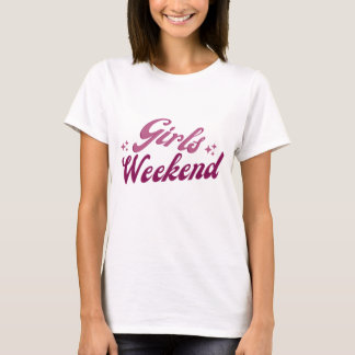 T-shirt Week-end entre filles tenue de bachelorette rétro