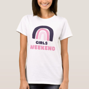 T-shirt Week-end entre filles tenue de mariée rétro pour e
