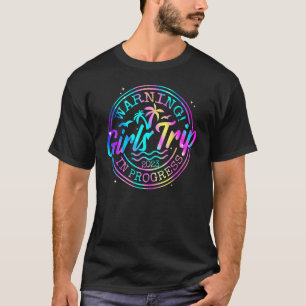 T-shirt Week-end Filles, Escadron De Vacances Avertissemen