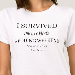 T-shirt Week-end Mariage personnalisé