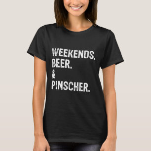 T-shirt Week-ends Bière Et Doberman Pinscher Cool