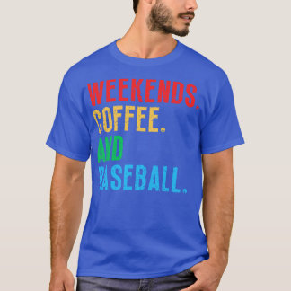 T-shirt Week-ends Café et Baseball 2