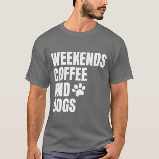 T-shirt Week-ends Café et Chiens garçon de famille
