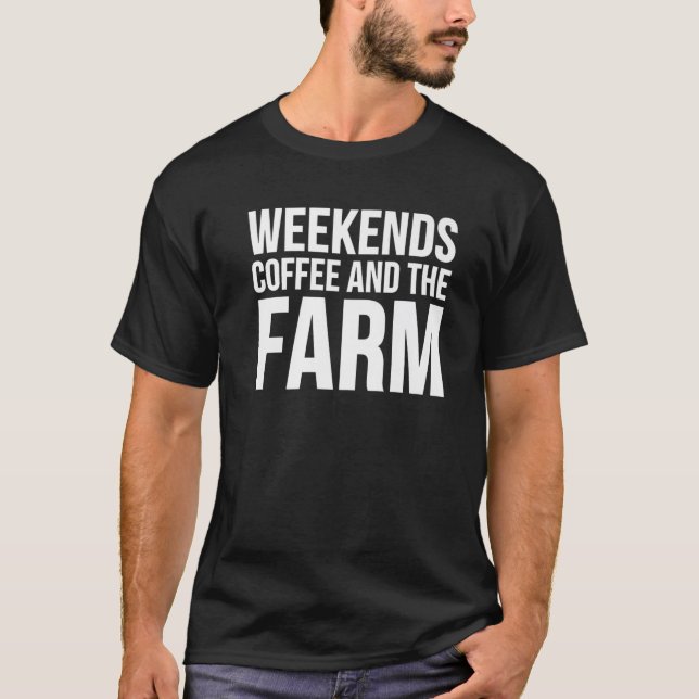 T-shirt Week-ends Café Et Ferme - Farmant (Devant)