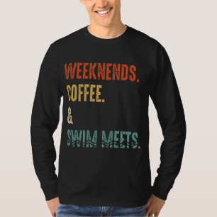 T-shirt Weekend Coffee Swim Rencontre Retro Drink Coffee S