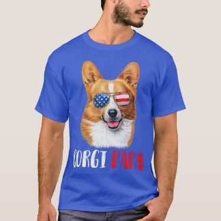 T-shirt Weenie Papa Corgi Papa Chien Corgi Lovers1436