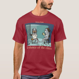 T-shirt Weenii vert "silence chemise de palourdes"
