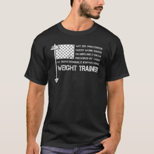T-shirt Weight Trainer American Usa Drapeau Vintage Parfai