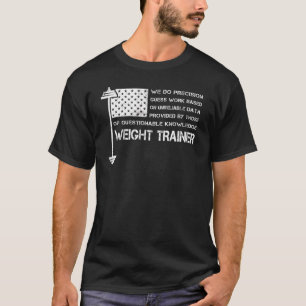 T-shirt Weight Trainer American Usa Drapeau Vintage Parfai