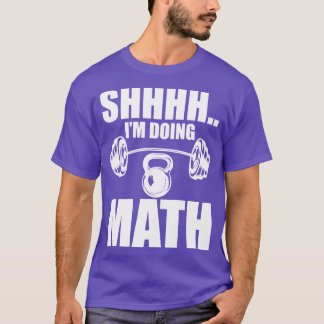 T-shirt Weighter Shhh Je fais des maths w