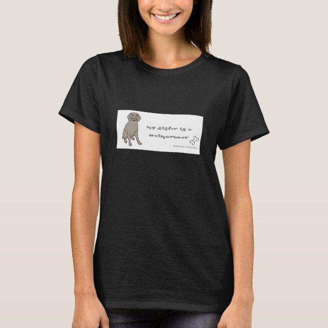 T-shirt weimaraner (Devant)