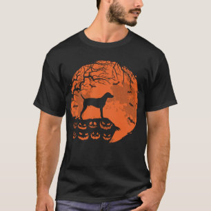 T-shirt Weimaraner Et Moon Halloween Amoureux des chiens