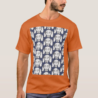 T-shirt Weimaraner face doux Weimaraner chiot en gris et