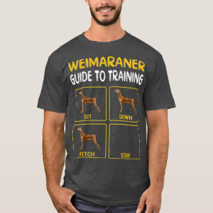 T-shirt Weimaraner Guide D'Entraînement Obedience De Chie